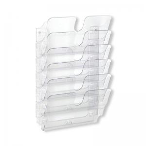 Durable Flexiplus Wall Mounted Landscape Literature Holder A4 Clear