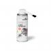 The photograph captures a 200ml can of Durable Label Remover, along with various cleaning chemicals and accessories. The product removes adhesive residue, glue, tape, and stickers, and is perfect for any cleaning needs. The can is labeled with the product name and code DB05909, with a sleek and durable design.