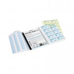 The Durable Visitors Book 300 Refill comes in a pack of 300 and features durable materials. The cover is sturdy and the pages inside are neatly bound. Each visitors information can be easily recorded, making it a convenient and professional option for any workplace or event.