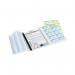 The Durable Visitors Book 300 Refill comes in a pack of 300 and features durable materials. The cover is sturdy and the pages inside are neatly bound. Each visitors information can be easily recorded, making it a convenient and professional option for any workplace or event.
