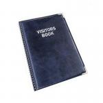 A stack of 100 refill sheets for Durable Visitors Book, neatly organized and ready for use. Each sheet features ample space for recording visitor information, with durable paper ensuring long-lasting use. Perfect for maintaining accurate and secure visitor records.