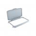 Durable 60L Hinged Bin Lid Grey Recycling Bin Lid Food Safe Durabin 1800500050 DB10742