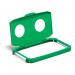 Durable 60L Hinged Bin Lid Green Two Holes For CansBottles Durabin 1800501020 DB10760