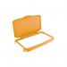 Durable 60L Hinged Bin Lid Yellow Recycling Bin Lid Food Safe Durabin 1800500030 DB10893