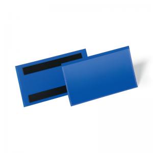 Durable Magnetic Document Pocket 150x67mm Dark Blue Pack of 50 174207