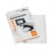 This photo shows a pack of durable name badge insert sheets, each measuring 54x90mm. The sheets are designed to be used with a Badgemaker and there are 200 sheets included in the pack. They appear to be made of high-quality materials and have a professional look.