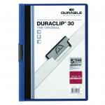 Durable 3mm DURACLIP File A4 Dark Blue (Pack of 25) 2200/07 DB220007