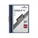 The durable clip files feature a dark blue color and come in a pack of 25. Each file can hold up to 60 A4 size papers and has a sturdy clip for secure organization. Perfect for keeping your important documents neat and tidy.