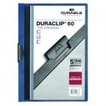 Durable 6mm DURACLIP File A4 Dark Blue (Pack of 25) 2209/07 DB220907
