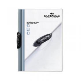 Durable Clip Folder SWINGCLIP 30 A4 Transparent (Pack of 25) 226001 DB226001