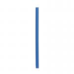 The image shows a pack of 50 durable spine bars in a vibrant blue color. Each spine bar has a 6mm thickness and is designed to hold A4 sized documents securely. The bars have a sturdy and long-lasting construction, making them ideal for organizing and storing important papers.