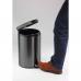 Durable Powder Coated Metal Pedal Bin Round 12 Litre Charcoal 341158 DB30200