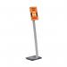 Durable Floor Infostand Info sign Stand A4 Silver 481223 DB40351