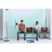 Durable Floor Infostand Info sign Stand A4 Silver 481223 DB40351
