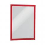 Durable Duraframe Self Adhesive Frame A4 Red (Pack of 2) 487203 DB40518