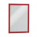 Durable Infoframe Duraframe Self Adhesive Frame A4 Red (Pack of 2) 487203 DB40518