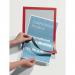 Durable Infoframe Duraframe Self Adhesive Frame A4 Red (Pack of 2) 487203 DB40518