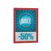 Durable Infoframe Duraframe Self Adhesive Frame A4 Red (Pack of 2) 487203 DB40518