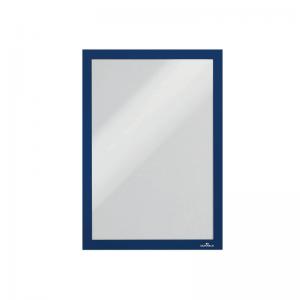 Durable Duraframe Self Adhesive Frame A4 Dark Blue Pack of 10 488207