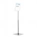 Durable Duraview Floor Stand A4 Silver 498123 DB40650