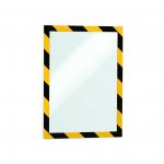 Durable Duraframe Security Self Adhesive A4 Yellow/Black (Pack of 2) 4944130 DB40654