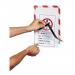 Durable Duraframe Security Self Adhesive A4 RedWhite (Pack of 2) 4944-132 DB40656
