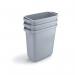 Durable Durabin Bin Rectangular 60 Litre 282x590x600mm Grey 1800496050 DB49605