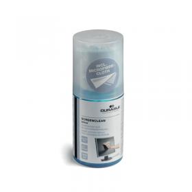 Durable Screenclean Cleaning Spray 200ml Can with Microfibre Cloth 582300 DB50699