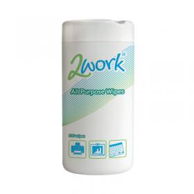 2Work All Purpose Wipes (Pack of 100) DB57002 DB57002