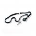 Durable Soft Breakaway Lanyard with Retractable Badge Reel Black (Pack of 10) 822301 DB68028