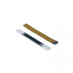 The image shows a pack of 100 Durable FLEXIFIX self-adhesive fasteners in white. The durable filing accessories are designed to securely attach documents and papers together.