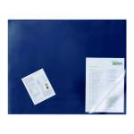 Durable Desk Mat with Clear Overlay 650x520mm Dark Blue 720307 DB70005