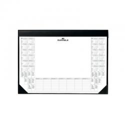 Durable Clear Overlay Calendar Desk Mat 65x52cm Black 729101 DB70113