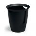Durable Waste Basket Eco 80 Per Cent Recycled Plastic Bin 16 Litre Black 1701710060 DB71006