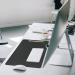 Durable Black Desk Mat With Contoured Edges 400x530mm 710201 DB710201