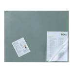 Durable Desk Mat with Clear Overlay 650 x 520mm Grey 720310 DB71304