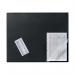 Durable Clear Overlay Non-Slip Desk Mat Notes Protector Pad 65x52cm Black 720301 DB720301