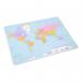 Durable Desk Mat World Map 400x530mm 7211 DB7211