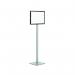Durable Floorstand Info Stand Basic A3 Anthracite Grey 501357 DB73033