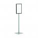 Durable Floorstand Info Stand Basic A3 Anthracite Grey 501357 DB73033