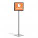 Durable Floorstand Info Stand Basic A3 Anthracite Grey 501357 DB73033
