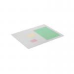 Durable Desk Mat with Contoured Edges 530x400mm Polypropylene Transparent 712219 DB73107