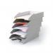Durable Varicolor Mix Eco Stackable Letter Trays A4+ Grey (Pack of 5) 770427 DB73302