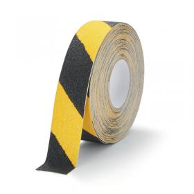 Durable DURALINE GRIP+ Strong Anti Slip Hazard Warning Floor Tape 50mmx15m YellowBlack 1097130 DB73383