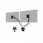 Durable Select Plus Monitor Mount Arm for 2 Screens Up to 32 Inch with Desk Clamp Attachment 509723 DB73501