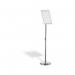Durable Floor Infostand With Aluminium Snap Frame A4 Silver 479823 DB73554
