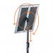 Durable Floor Infostand With Aluminium Snap Frame A4 Silver 479823 DB73554