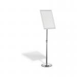 Durable Floor Infostand With Aluminium Snap Frame A3 Silver 479923 DB73555