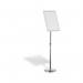 Durable Floor Infostand With Aluminium Snap Frame A3 Silver 479923 DB73555