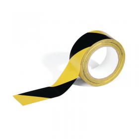 Durable Duraline Floor Marking Tape 50mm x 33m YellowBlack 1044130 DB73624